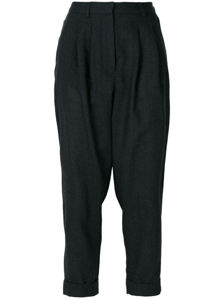 Mm6 Maison Margiela Casual Tailoring Wool Trousers - Grey