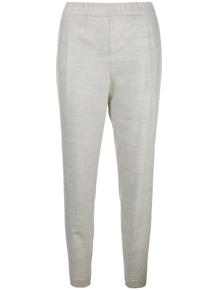 Fabiana Filippi Marled Tapered Trousers - Grey
