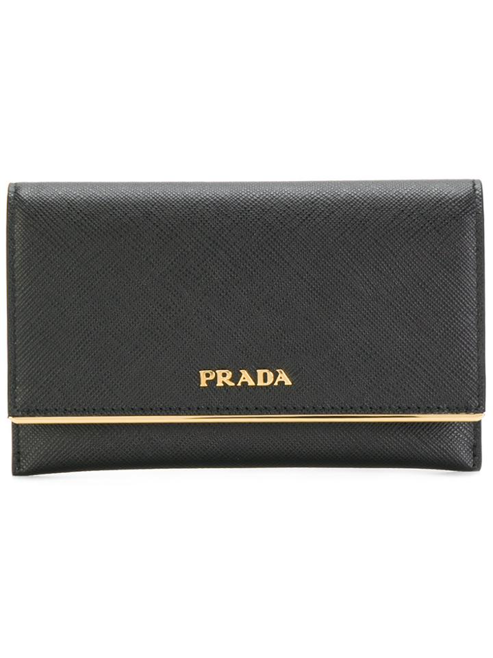 Prada Saffiano Card Case - Black