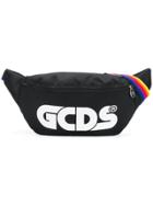 Gcds Logo Printed Belt Bag - Black