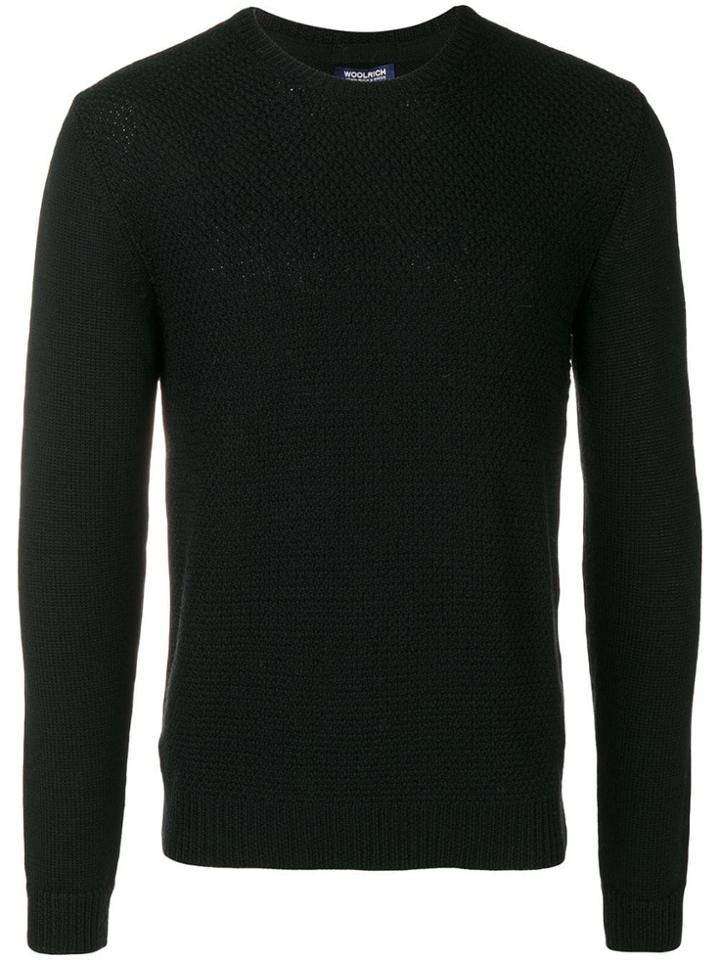 Woolrich Crew Neck Jumper - Black