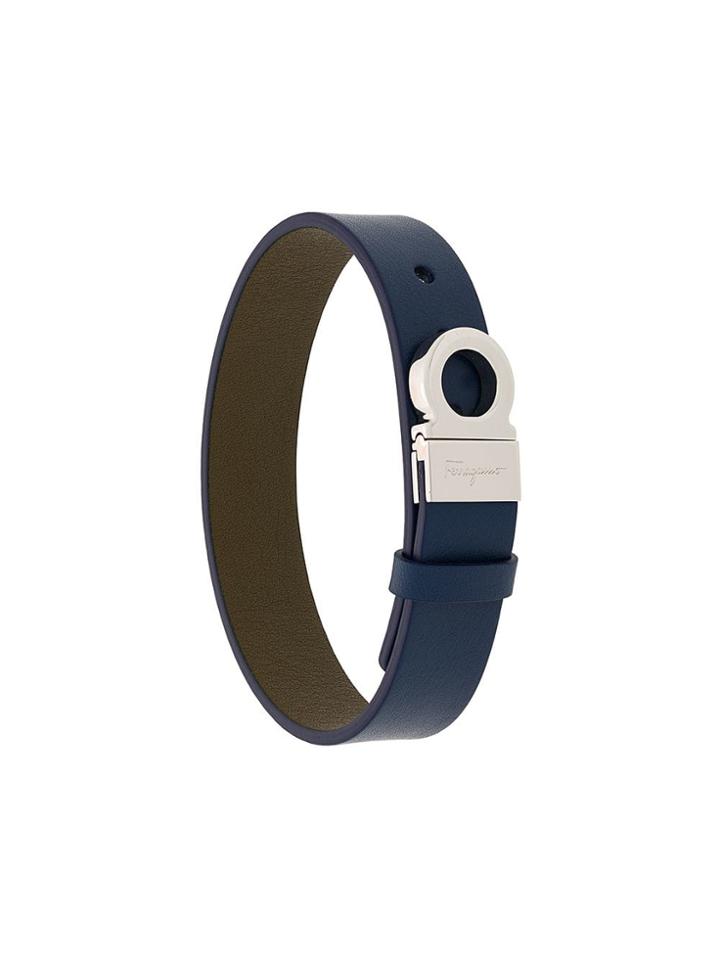 Salvatore Ferragamo Gancini Bracelet - Blue