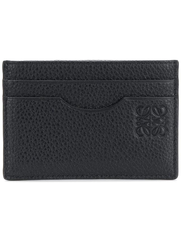 Loewe Logo Embossed Cardholder - Blue