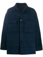 Jacquemus Checked Shirt Jacket - Blue