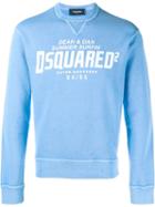 Dsquared2 Logo Sweatshirt, Men's, Size: M, Blue, Cotton
