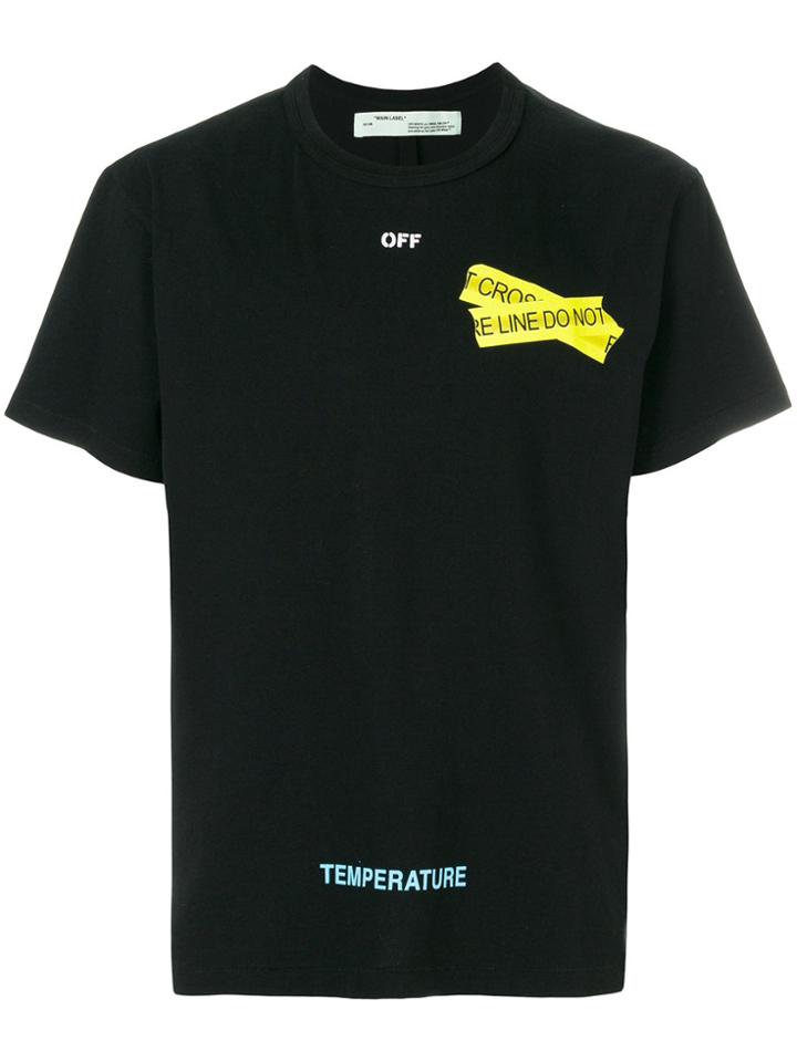Off-white Caution Tape T-shirt - Black