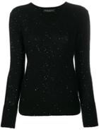 Fabiana Filippi V-neck Knitted Jumper - Black
