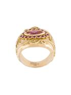 Aurelie Bidermann 'cashmere' Rubellite, Diamond And Ruby Ring