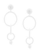 Oscar De La Renta Triple-hoop Earrings - White