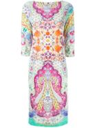 Etro Paisley Print Dress, Women's, Size: 48, Silk