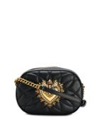 Dolce & Gabbana Heart Plaque Cross Body Bag - Black