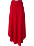 Marni Asymmetric Skirt, Women's, Size: 42, Red, Viscose/acetate/spandex/elastane