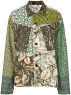 Pierre-louis Mascia Patch-work Fitted Jacket - Green