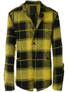 Lost & Found Ria Dunn Deconstructed Tartan Blazer - Yellow & Orange