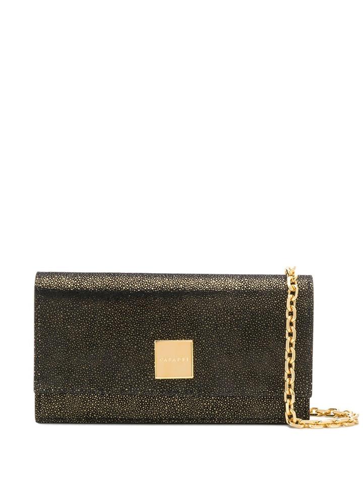 Casadei Visione Dotted Clutch - Black