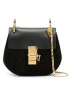 Chloé - Mini Drew Shoulder Bag - Women - Calf Leather/suede/metal - One Size, Black, Calf Leather/suede/metal