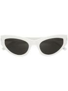 Saint Laurent Eyewear Cat Eye Sunglasses - White