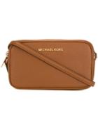 Michael Michael Kors Zipped Crossbody Bag, Women's, Brown, Leather