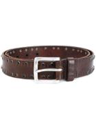 Orciani Studded Belt - Brown