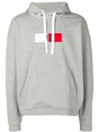 Tommy Hilfiger Logo Embroidered Hoodie - Grey