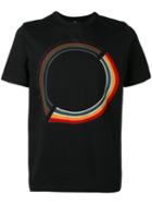 Ps By Paul Smith - Rainbow Print T-shirt - Men - Organic Cotton - M, Black, Organic Cotton