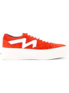 Msgm Panelled Sneakers - Red