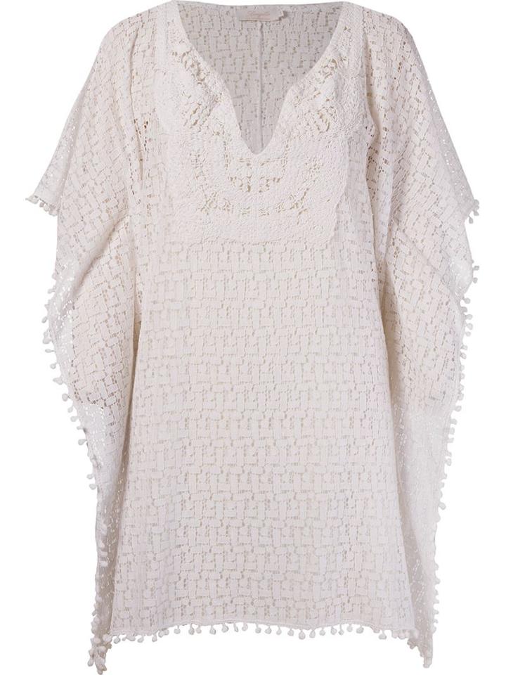 Brigitte Lace Kaftan, Women's, Size: P, White, Cotton