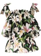 Dolce & Gabbana Lily Print Top - Multicolour
