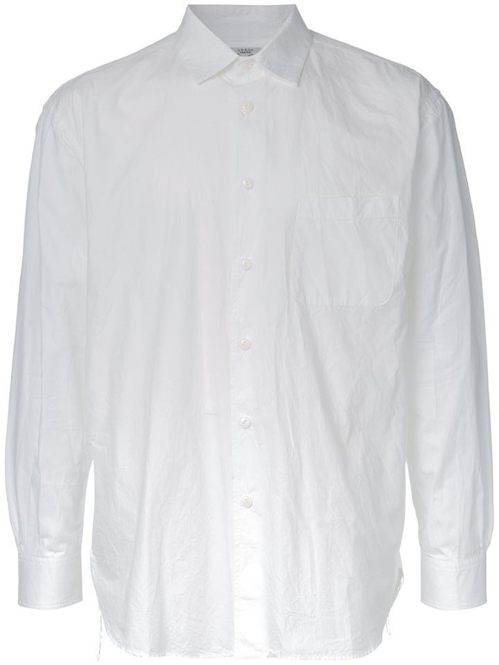 Gold Loose Fit Shirt, Men's, Size: Small, White, Cotton