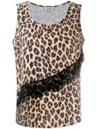 Liu Jo Leopard Print Vest - Yellow