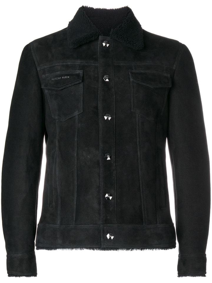 Philipp Plein Raw Edge Shirt Jacket - Black