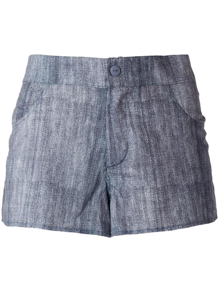 Amir Slama Denim Shorts - Blue