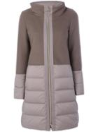 Herno - Hooded Puffer Jacket - Women - Feather Down/polyamide/wool/goose Down - 40, Nude/neutrals, Feather Down/polyamide/wool/goose Down