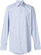 Simeone Napoli Striped Shirt, Men's, Size: 41, Blue, Cotton