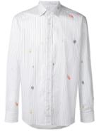 Etro Striped Shirt, Men's, Size: 43, White, Cotton