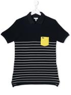 Lacoste Kids Stripe Logo Polo Shirt - Blue