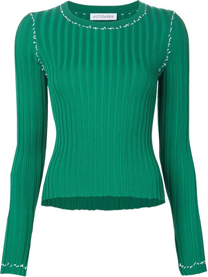 Altuzarra Side Slit Ribbed Jumper