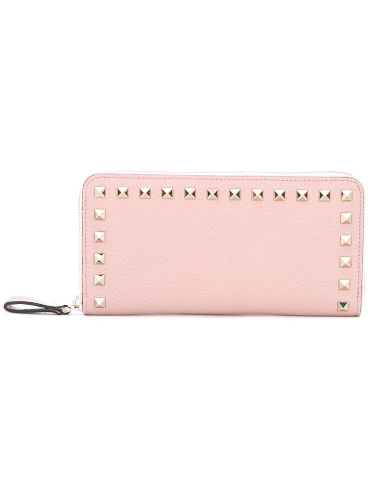 Valentino 'rockstud' Wallet - Pink & Purple
