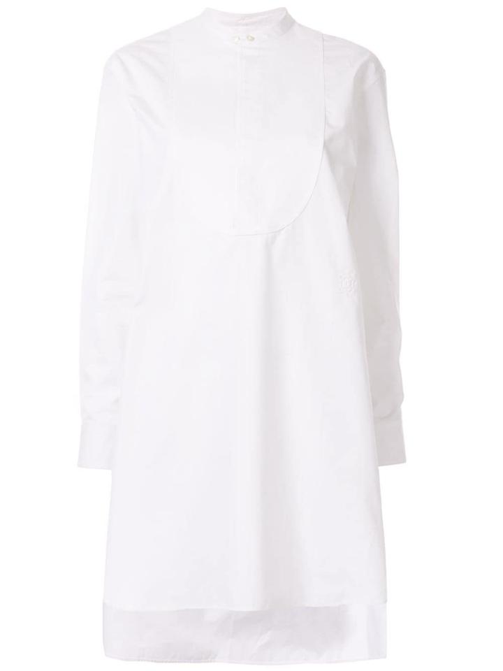 Jil Sander Long Mandarin Collar Shirt - White