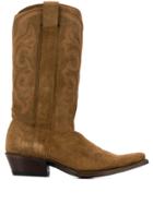 Ash Pointed Western Boots - Brown