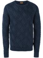 Tod's Frosted Effect Jumper, Men's, Size: Medium, Blue, Merino