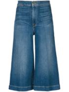 Frame Denim Denim Culottes, Women's, Size: 26, Blue, Cotton/polyester/spandex/elastane