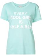 Natasha Zinko Cool Girls T-shirt, Women's, Size: Small, Green, Cotton
