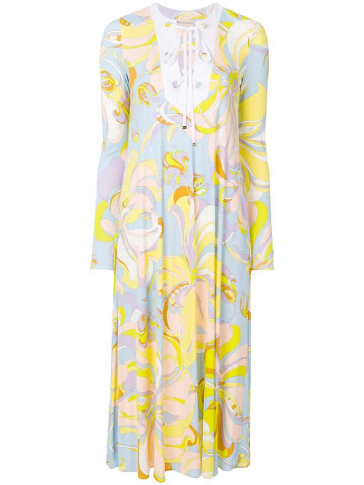 Emilio Pucci Designer Print Dress - Multicolour