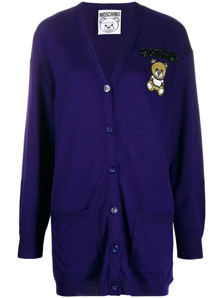 Moschino Teddy Bear Cardigan - Blue