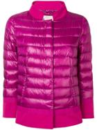 Herno Contrast Border Puffer Jacket - Pink