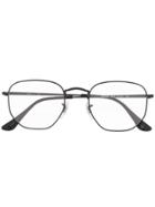 Ray-ban Matte Finish Hexagonal Frame Glasses - Black