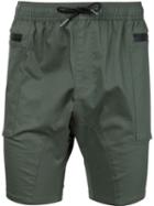 Zanerobe Elastic Waistband Shorts, Men's, Size: 30, Green, Cotton/spandex/elastane
