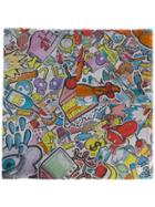 Faliero Sarti Cartoon Print Scarf - Multicolour