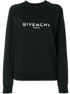 Givenchy Distressed Logo Sweater - Black